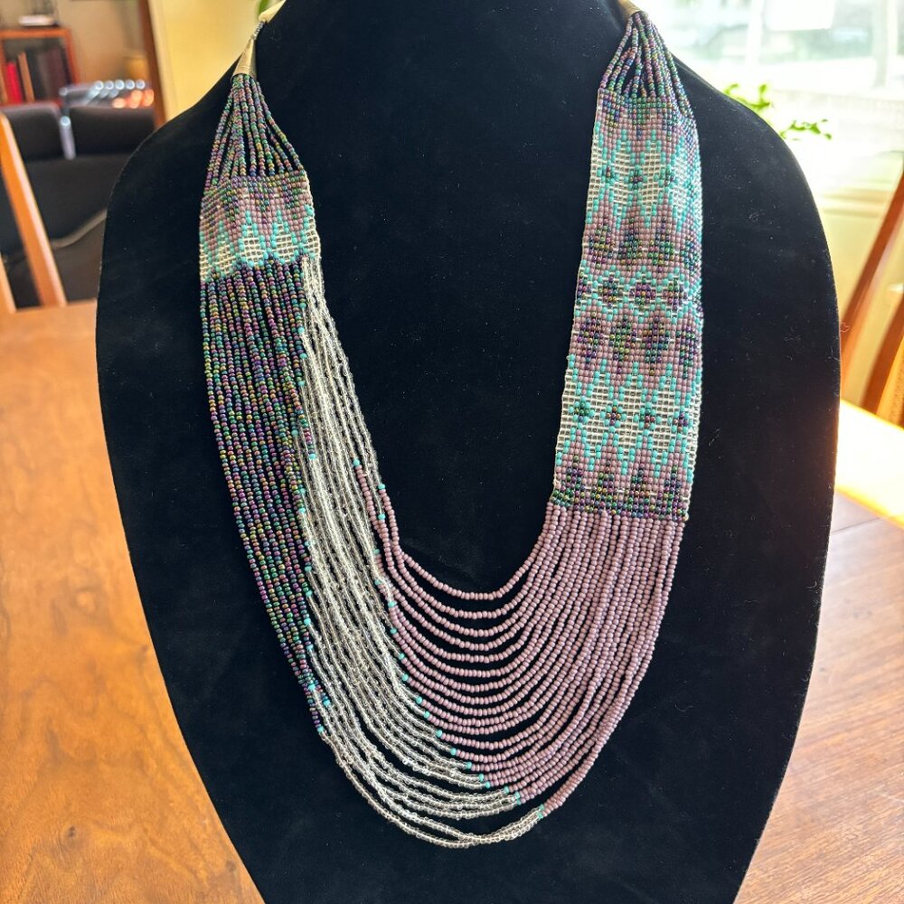 13” purple beaded necklace from Arizona